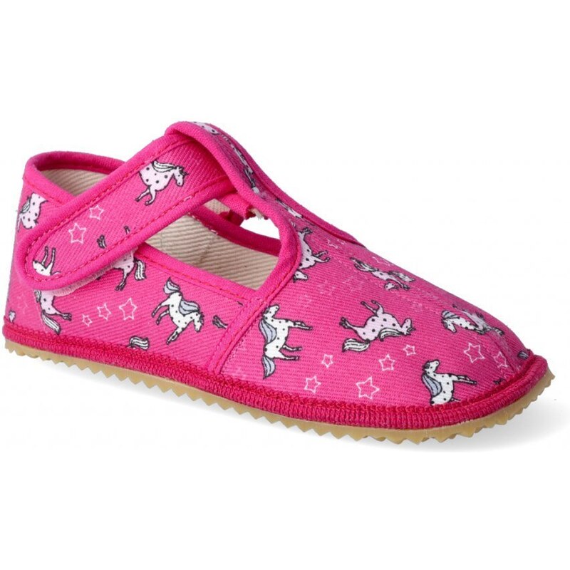 Dětské barefoot přezuvky BEDA UNICORN-SLIM, užší, BF060010/W/02