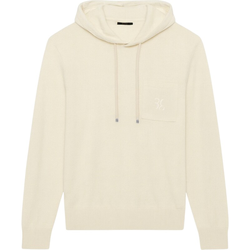 BILLIONAIRE Logo Creme White svetr