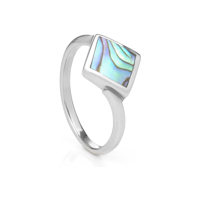 Buka Jewelry Stříbrný prsten Paua