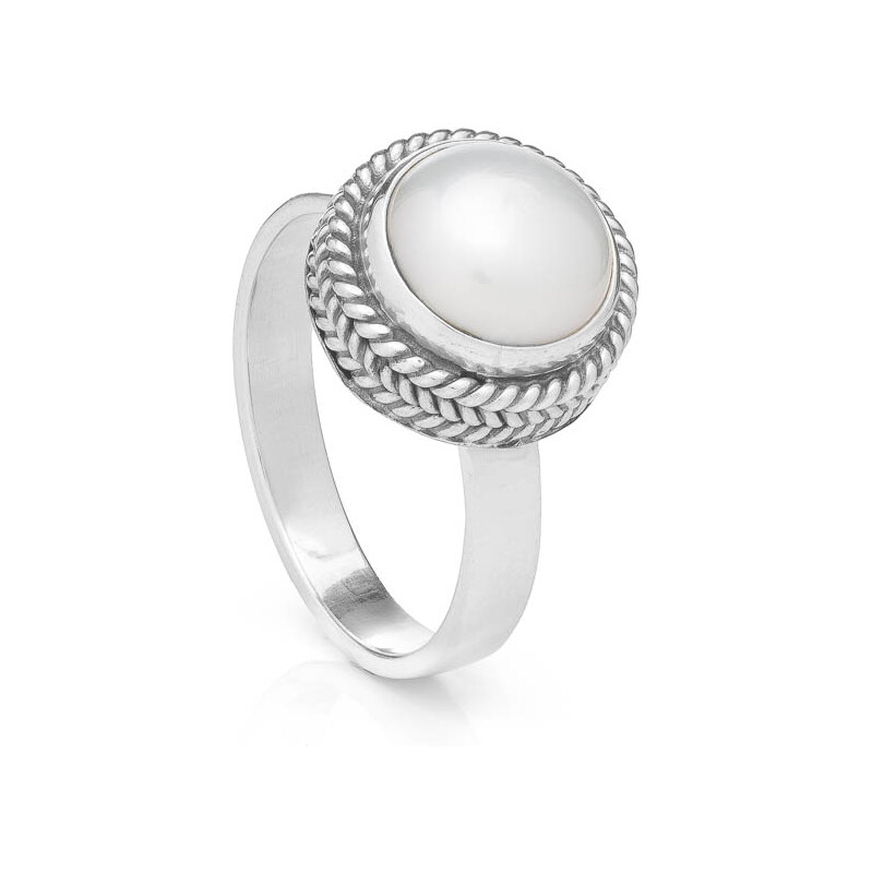 Buka Jewelry Perlový prsten Rantai