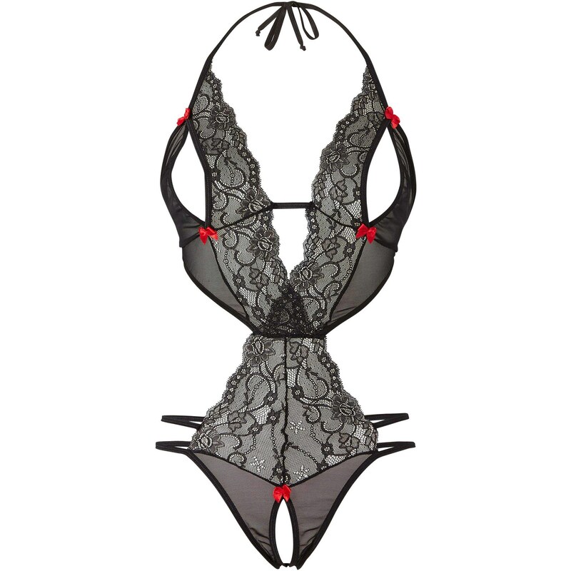 bonprix Body tanga ouvert černá Žena 42314166