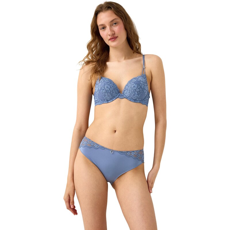 Lindex Podprsenka Malva Iris chladná modrá 108606514