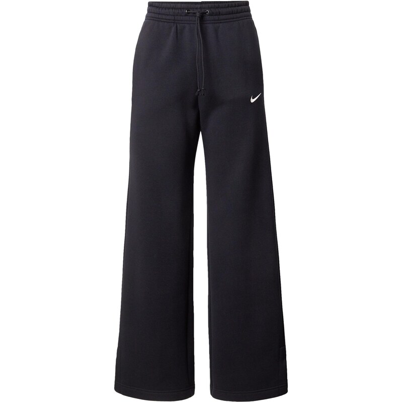 Nike Sportswear Kalhoty Phnx Flc černá / bílá