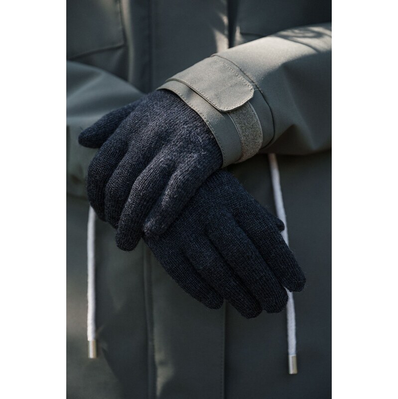 youngprimitive - rukavice merino Rukavice merino - anthracite