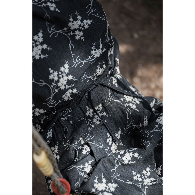 youngprimitive - Košile Flora výšivka - Embroidery black jeans 108119503