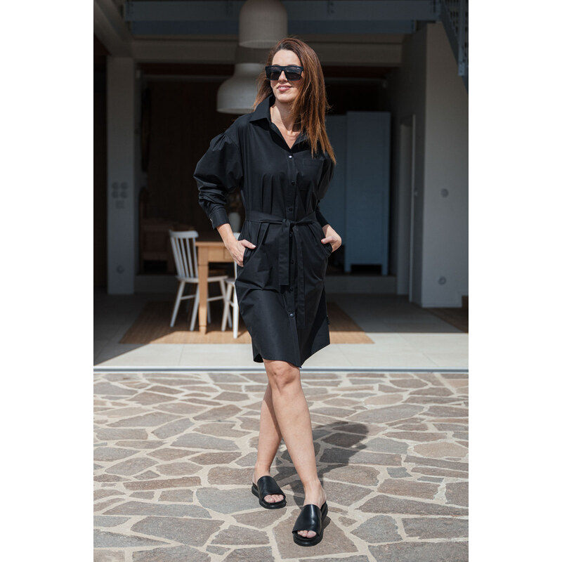youngprimitive - Šaty & sukně Grace - black poplin