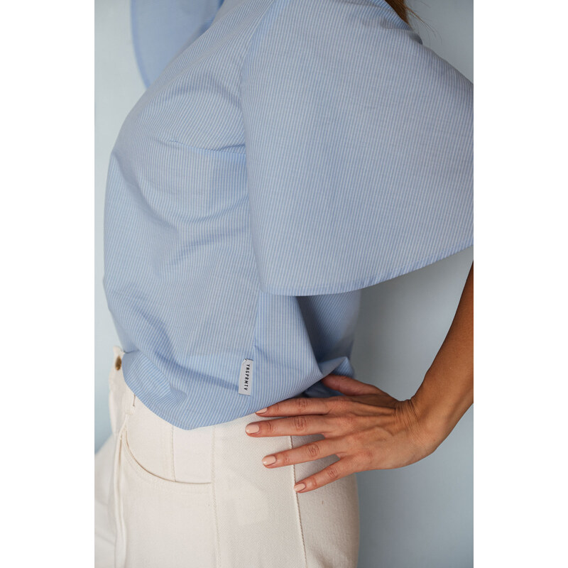 youngprimitive - Halenky Tosca - sky blue poplin stripe 108119709