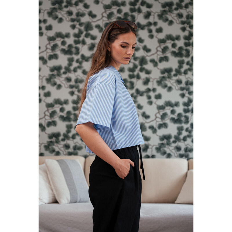 youngprimitive - Košile Uma - stripe poplin