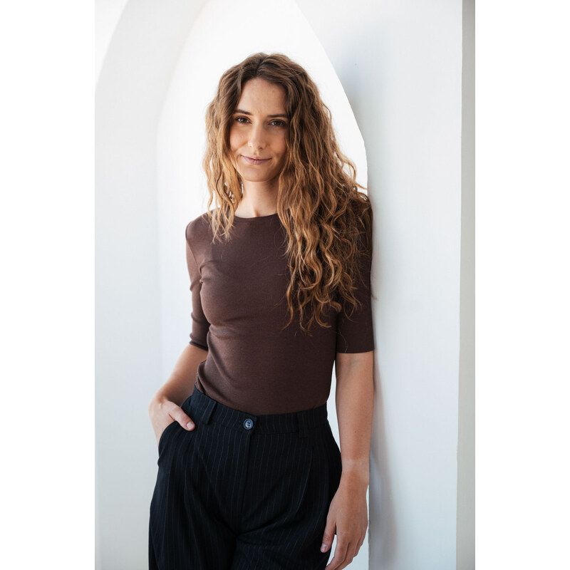 youngprimitive - Trička Fiona - dark chocolate