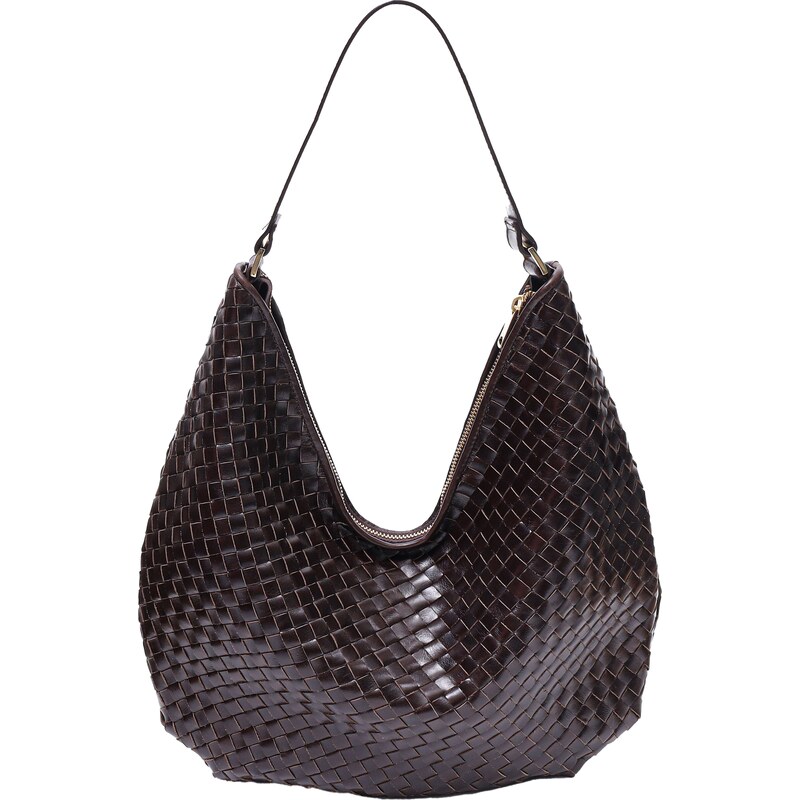 Adax Kabelka Mindy Salerno Braided Dark Brown