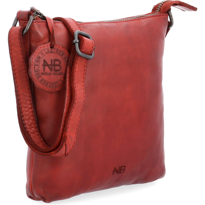 Kožená kabelka crossbody Noelia Bolger červená NB 2415 CV