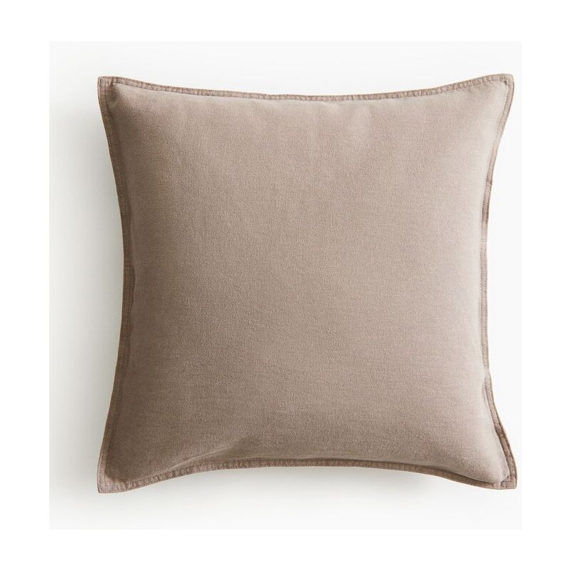 H & M - Povlak na polštářek z lněné směsi - béžová