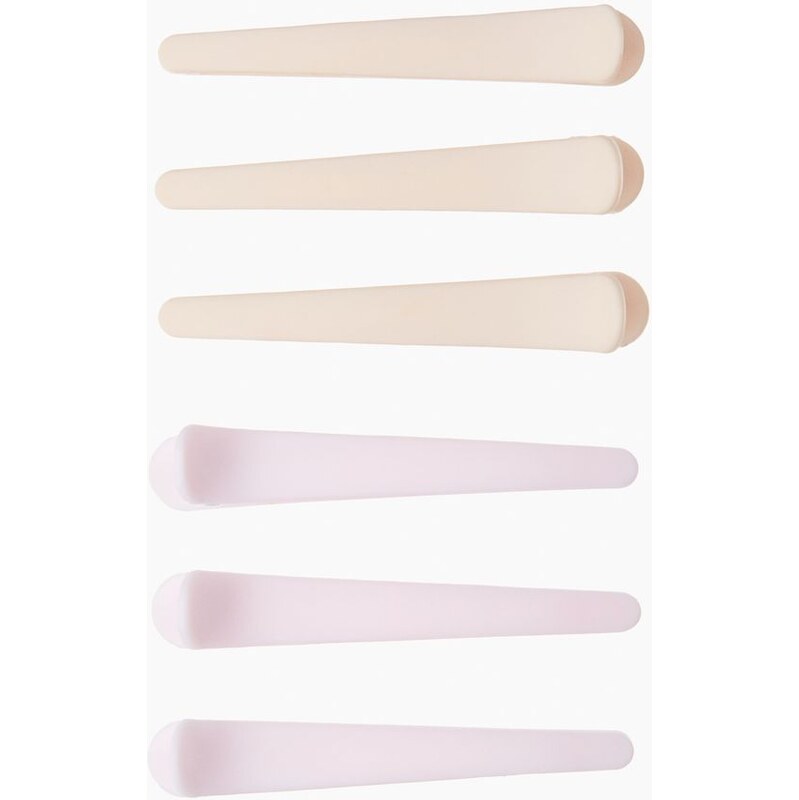 H&M - Stylingová spona do vlasů 6 kusů - růžová 108128504