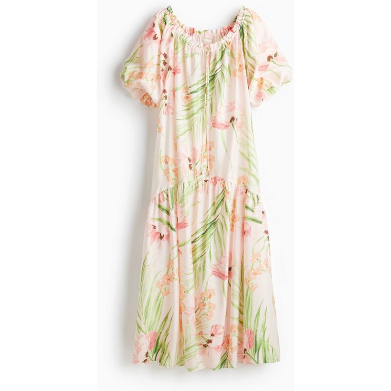 H&M - Šaty se stahovací šňůrkou - oranžová 108128869