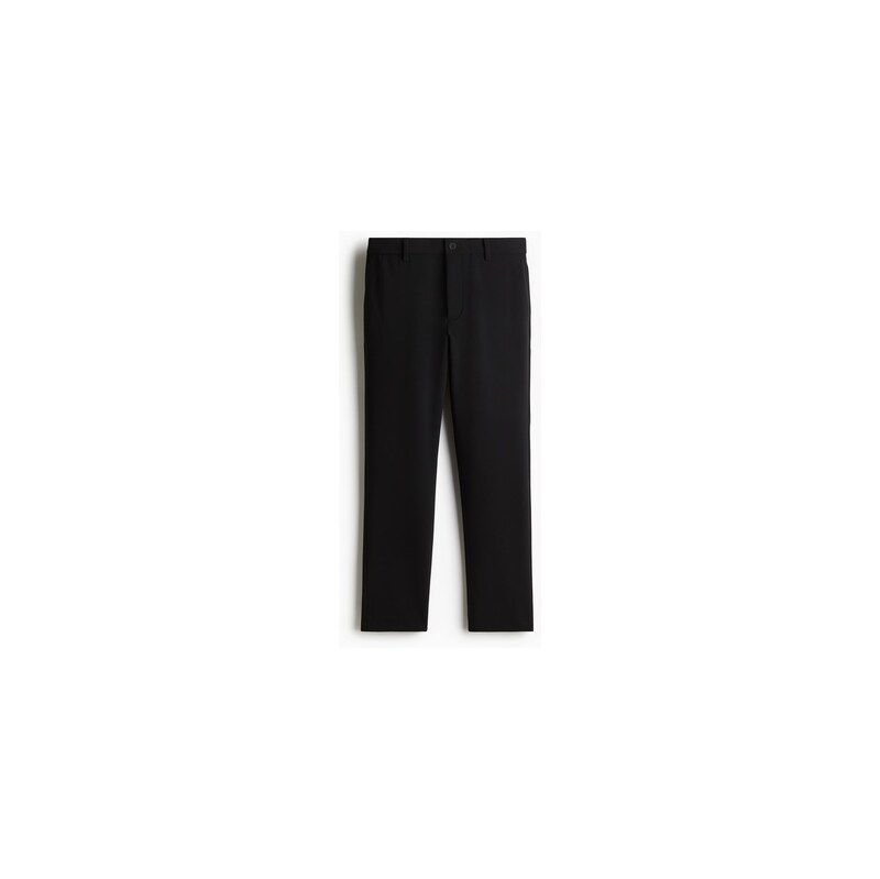 H&M - Kalhoty Slim Fit cropped - Černá