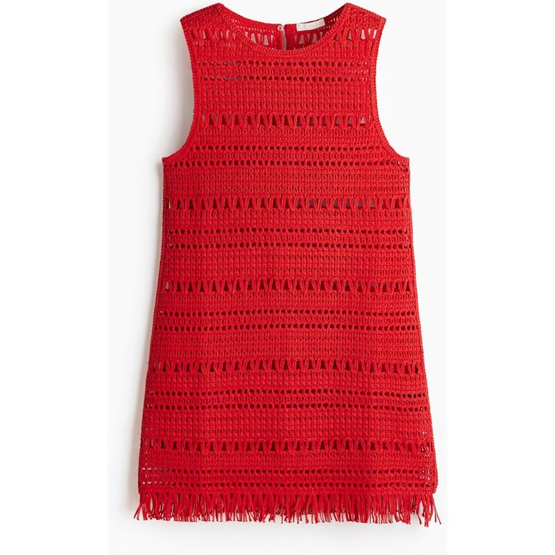 H&M - Minišatys efektem háčkování - červená 108128987