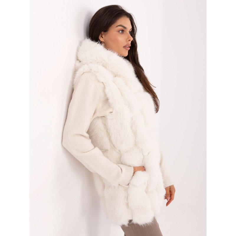 Wool Fashion Italia Vest-AT-KZ-2379.96P-ecru