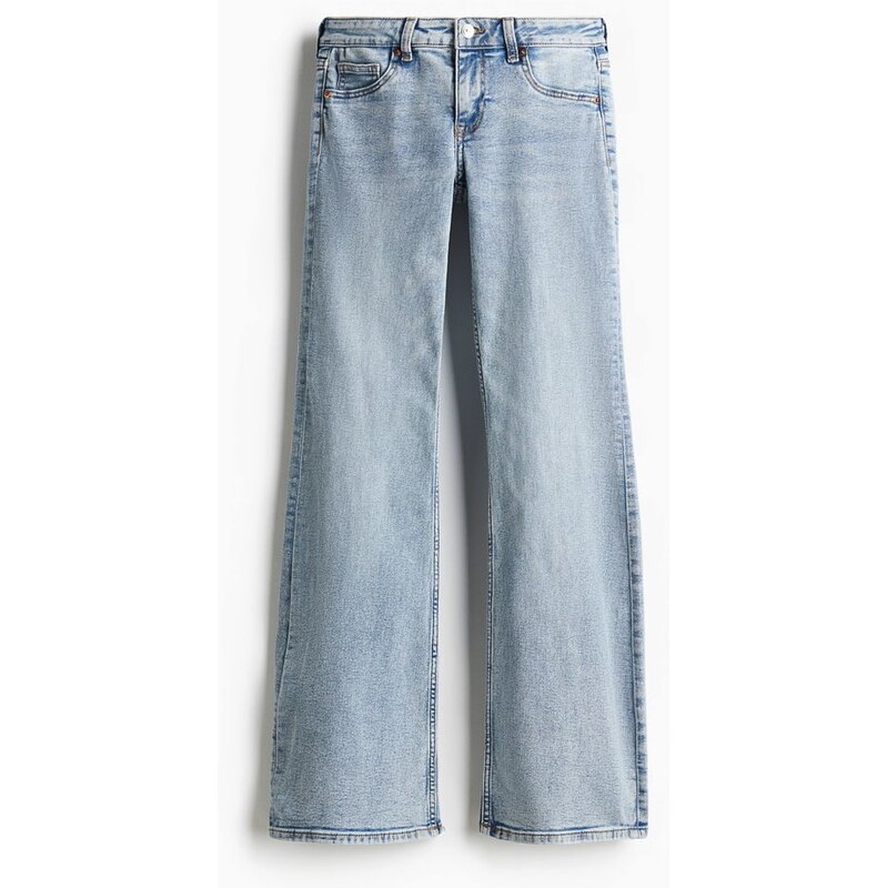 H&M - Flared Low Jeans - modrá 108132875