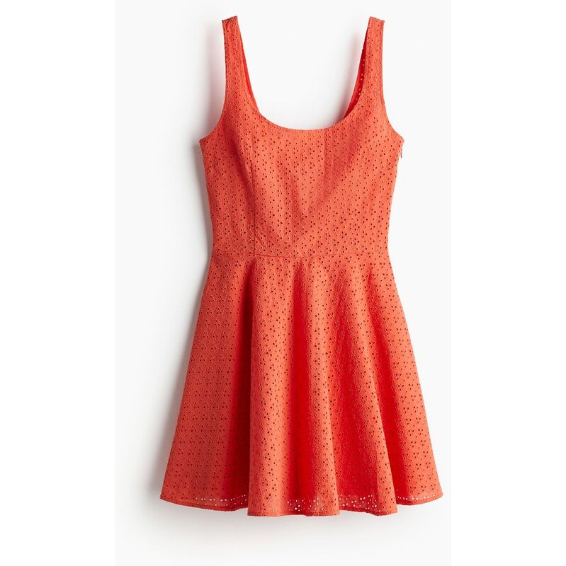 H&M - Šatys madeirou - oranžová 108133024