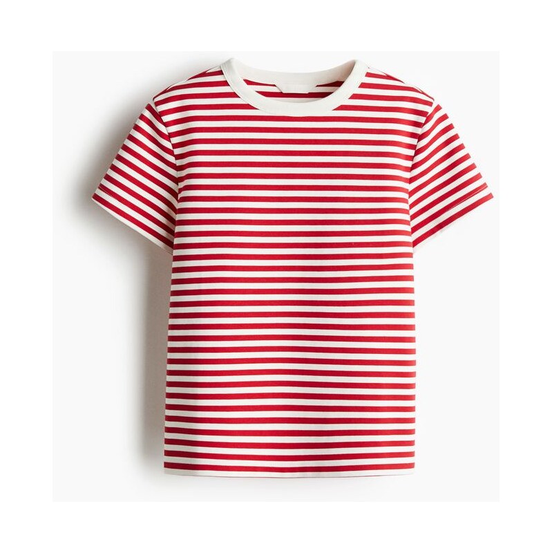 H&M - Bavlněné tričko - červená 108133121