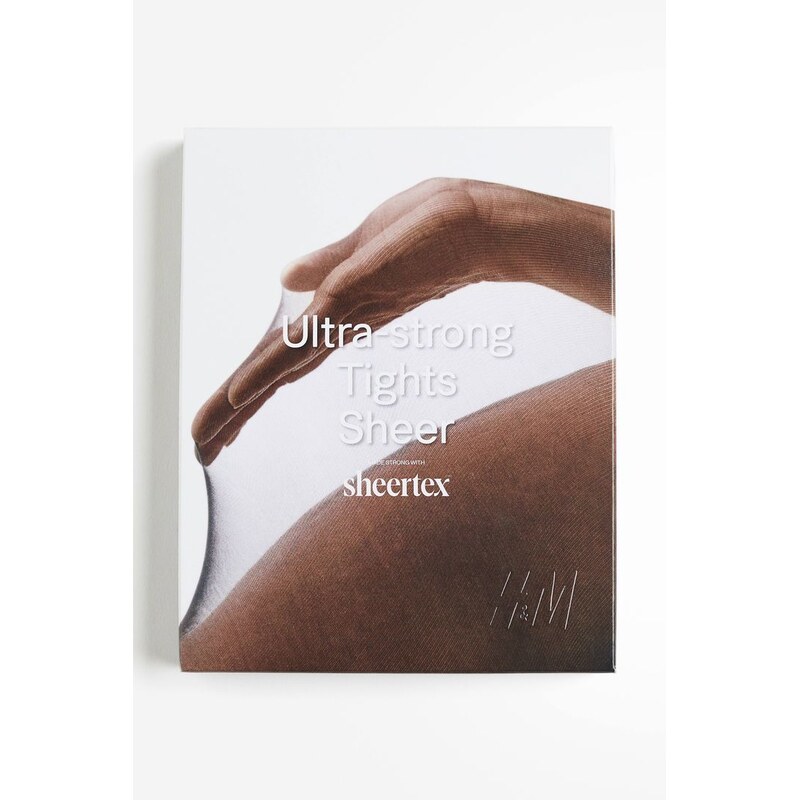H&M - Ultra silné průsvitné punčocháče Sheertex - Černá