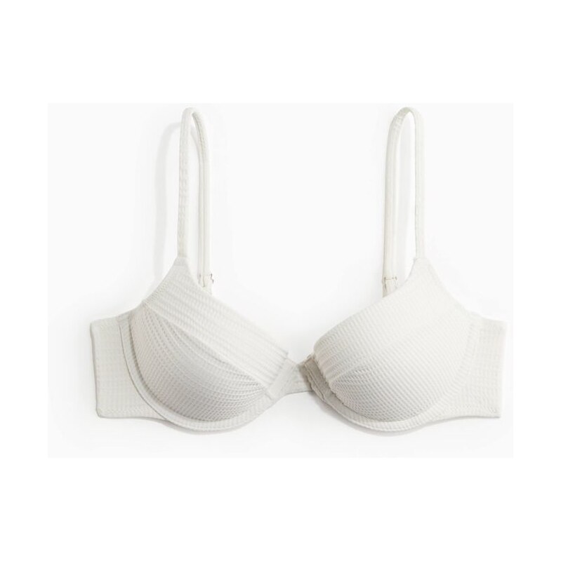 H&M - Bikinová podprsenka push-up - bílá 108133247