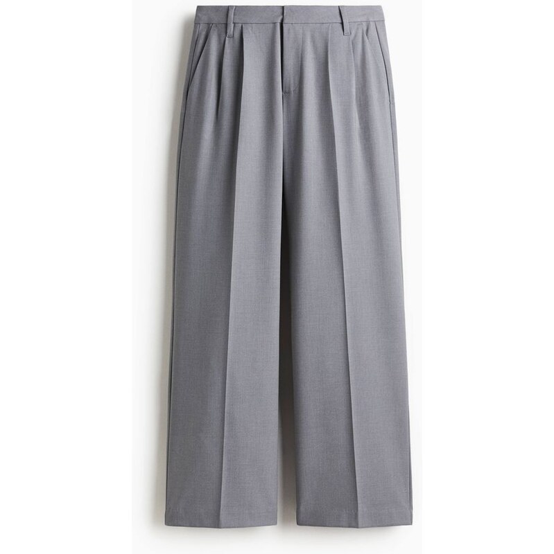 H&M - Široké elegantní kalhoty - šedá 108133188