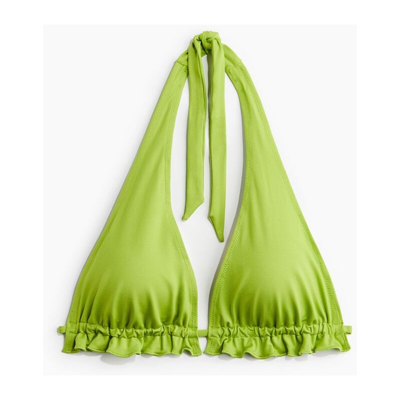 H&M - Vyztužená bikinová podprsenka - zelená 108133533