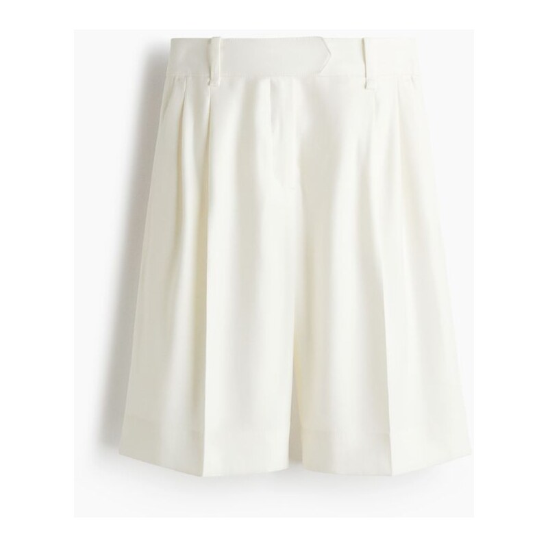 H&M - Elegantní bermudy - Bílá