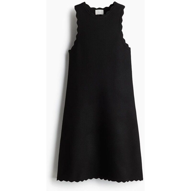 H&M - Vroubkované minišaty - Černá