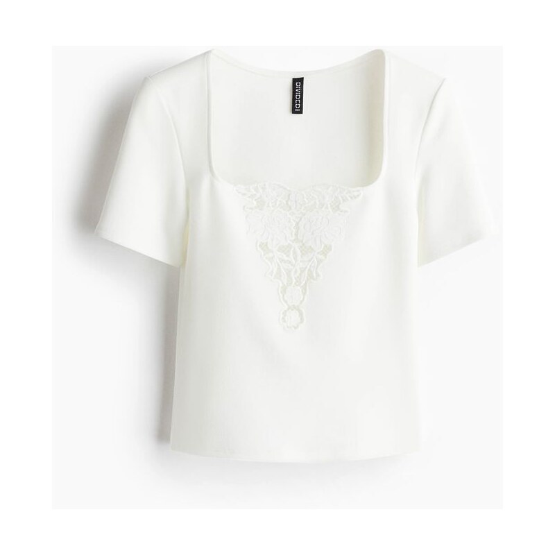 H&M - Tops madeirou - Bílá