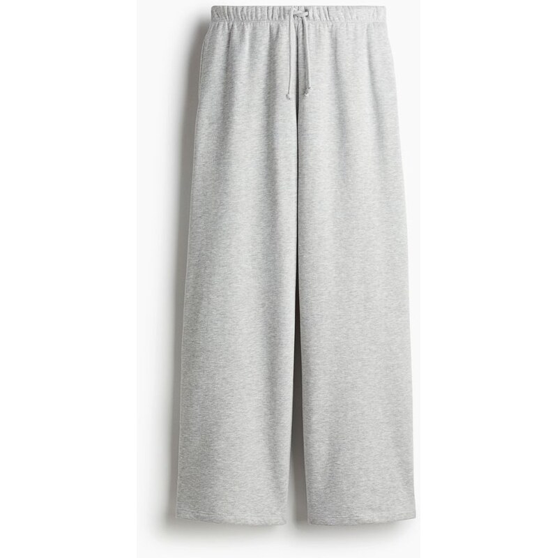 H&M - Široké kalhoty jogger - šedá 108135031
