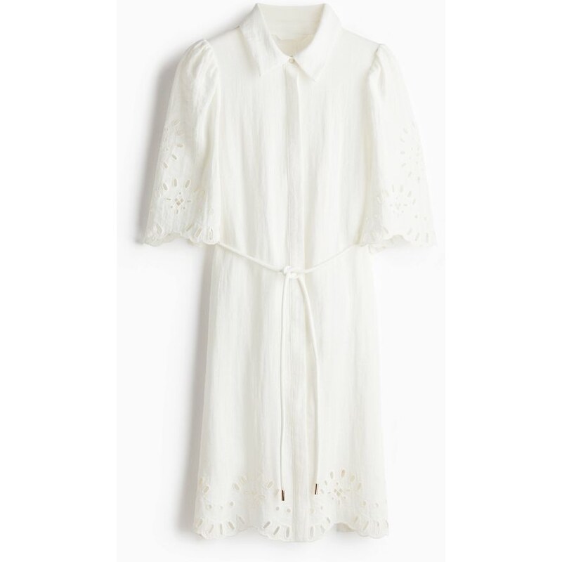 H&M - Šatys madeirou - Bílá