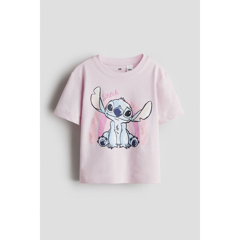 H&M - Bavlněné tričkos tištěným motivem - fialová 108135180