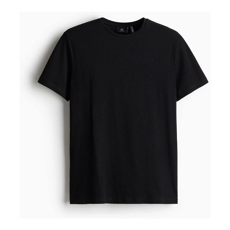 H&M - Tričko COOLMAX Slim Fit - Černá