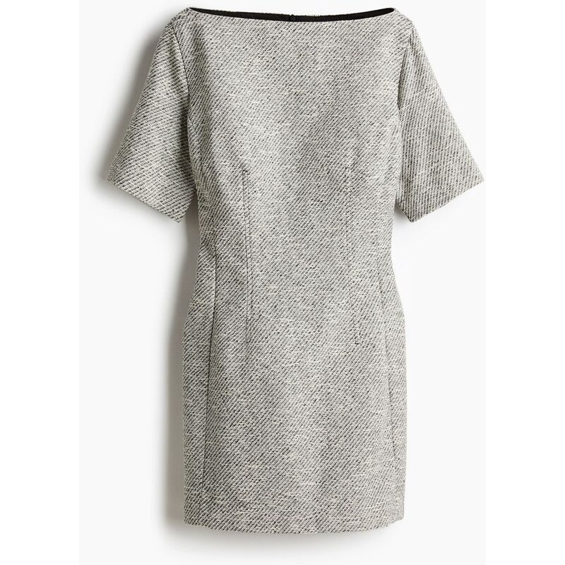 H&M - Minišatys lodičkovým výstřihem - Šedý Melír