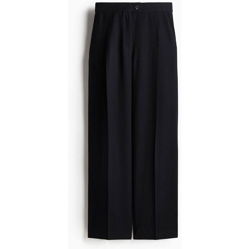 H&M - Široké keprové kalhoty - černá 108135608