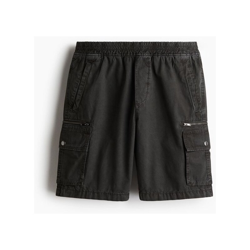 H&M - Šortky cargo Regular Fit - Tmavě Šedá