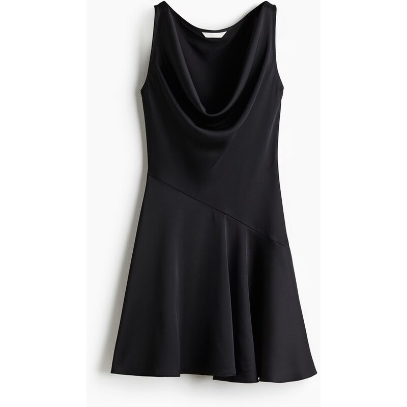 H&M - Cowl-neck dress - Černá