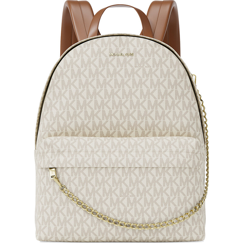 Michael Kors Batoh Slater Medium Signature Logo Light Cream Multi 112792650