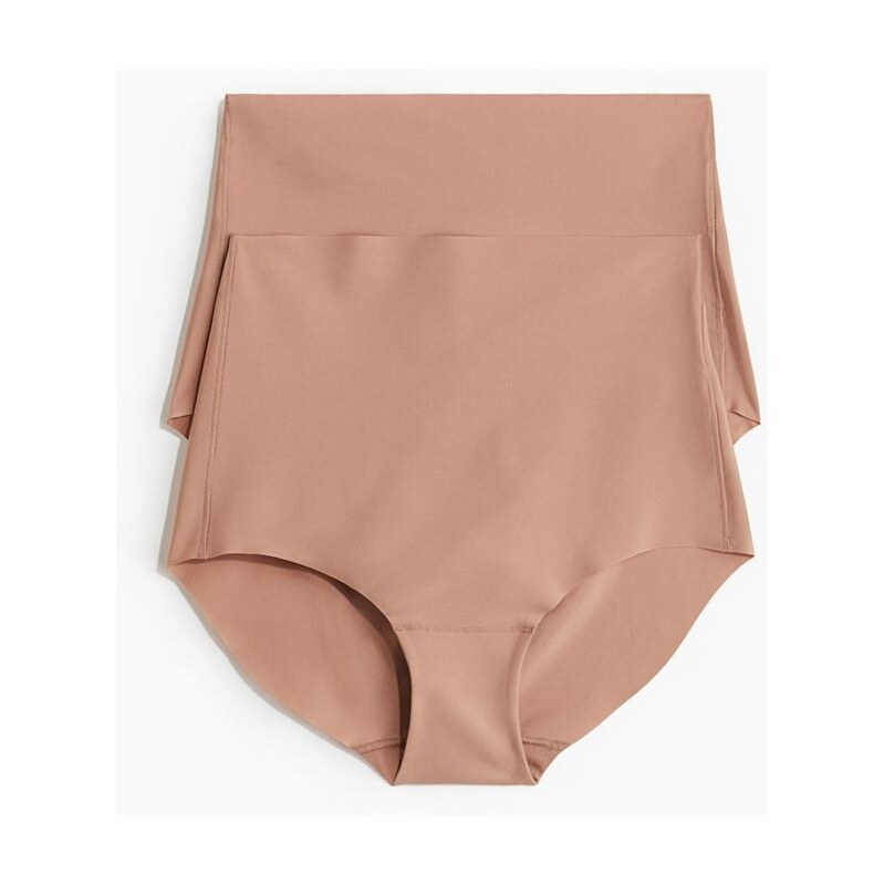 H&M - Neviditelné kalhotky light shaping: balení po 2 - Tmavě