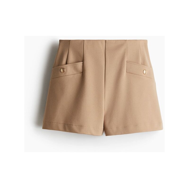 H&M - Interlockové šortky - Béžová