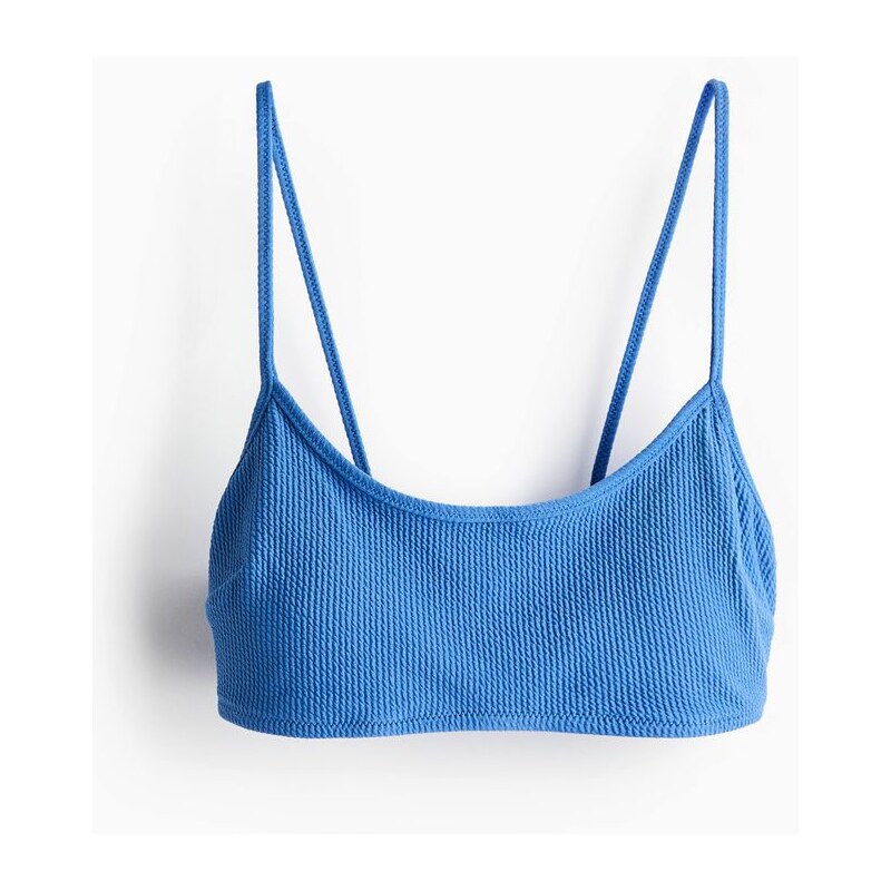 H&M - Vyztužená bikinová podprsenka - modrá 108136111