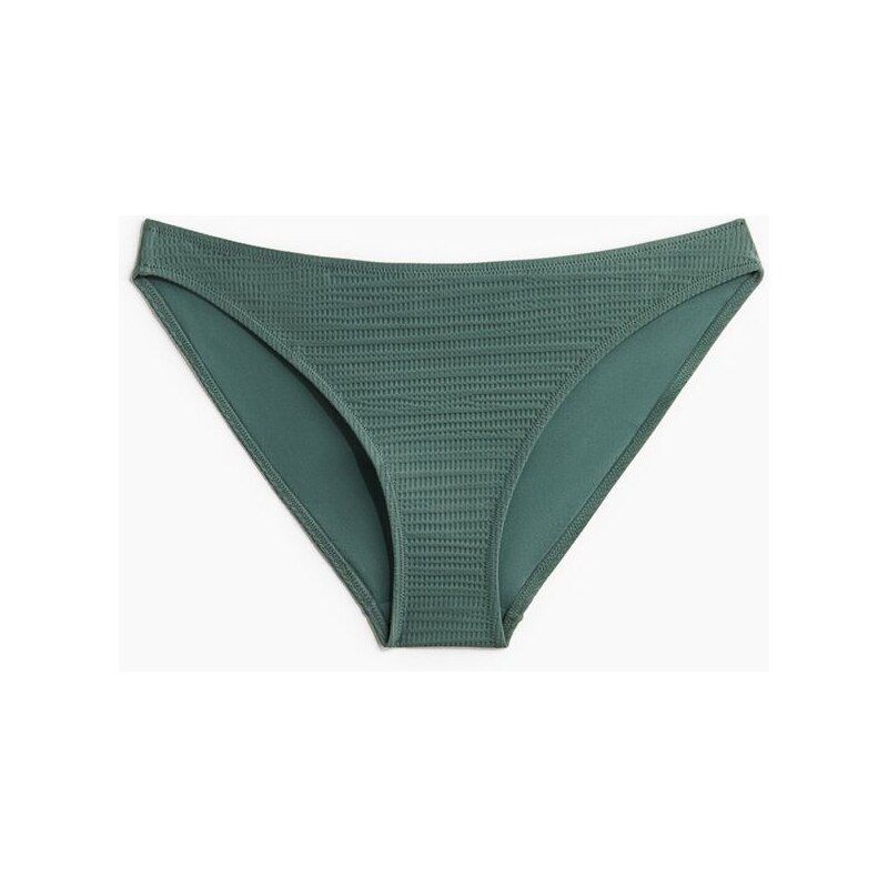 H&M - Bikinové kalhotky - Kouřově Zelená