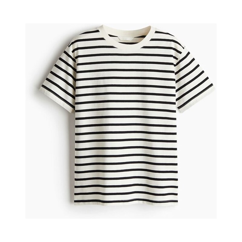 H&M - Bavlněné tričko - bílá 108136635
