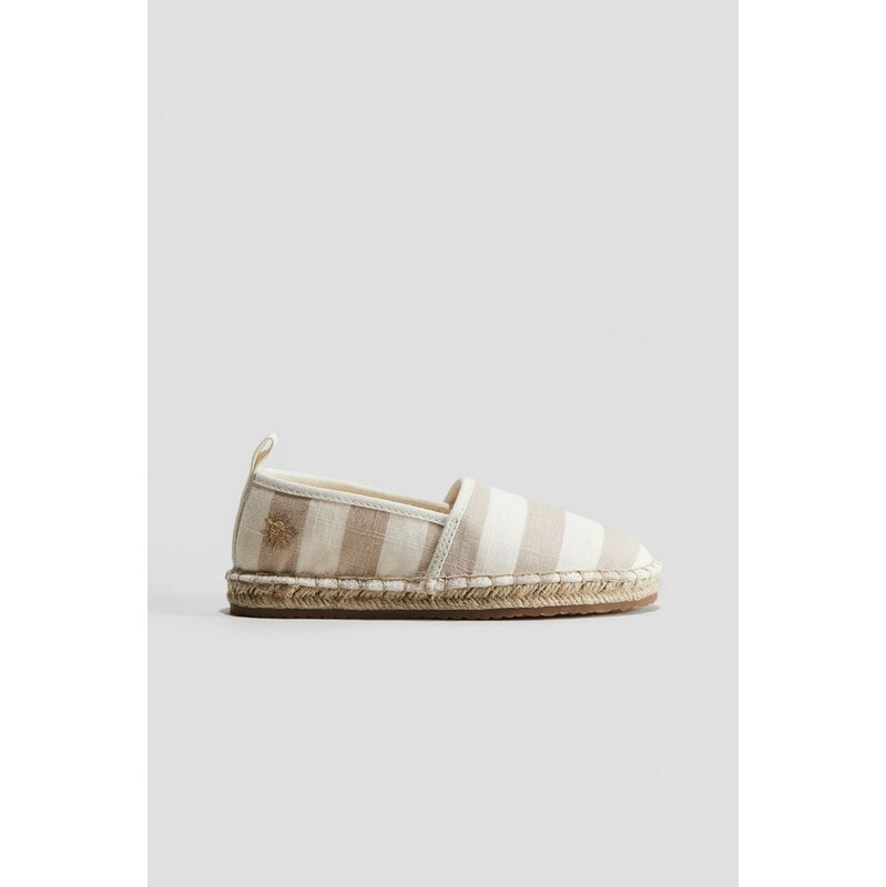 H&M - Espadrilky - Bílá/Béžová