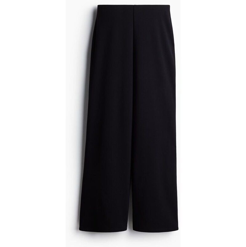H&M - Žerzejové kalhoty - Černá