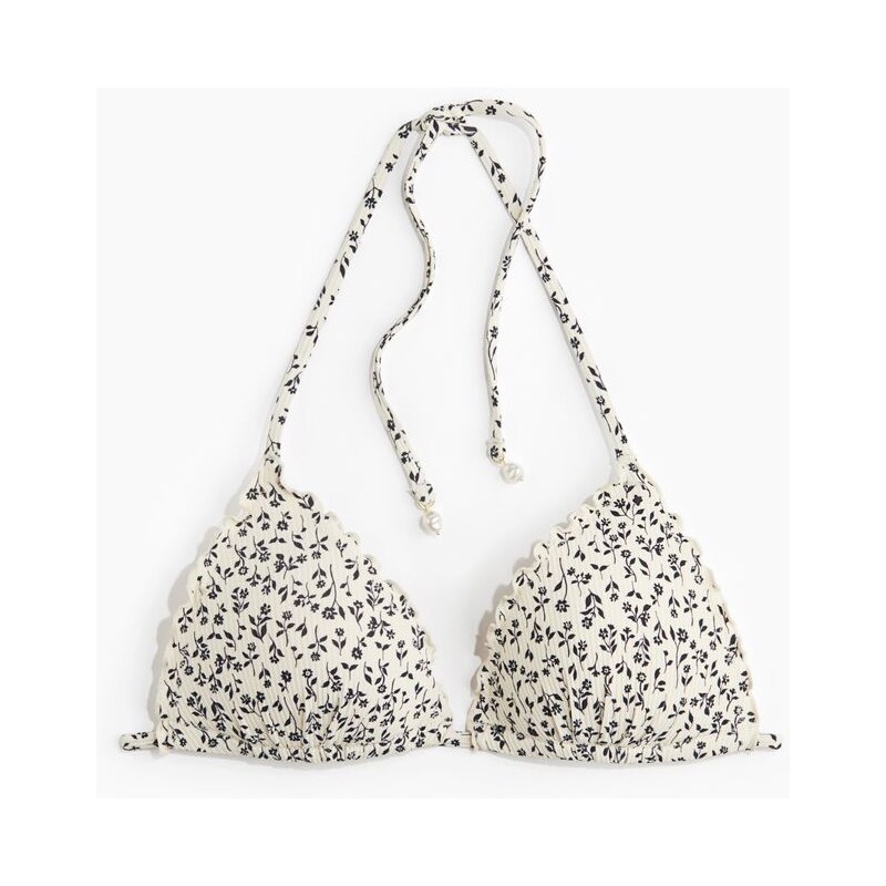 H&M - Bikinová push-upkas trojúhelníkovými košíčky - Světle
