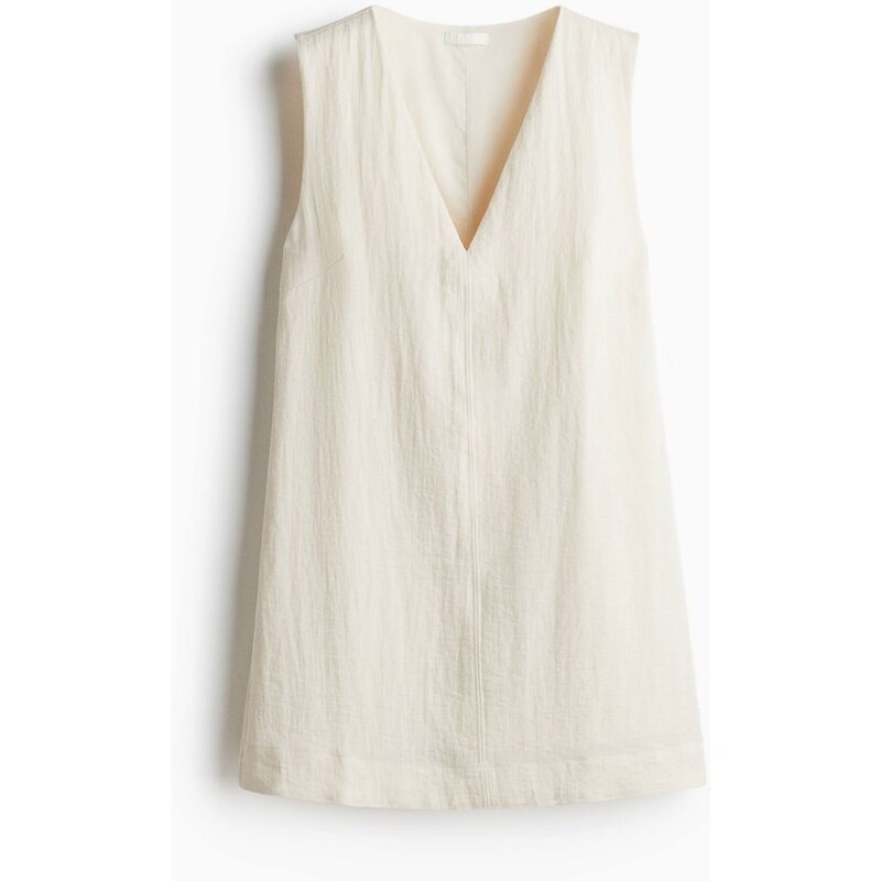 H&M - Minišaty shift dress - Světle Béžová