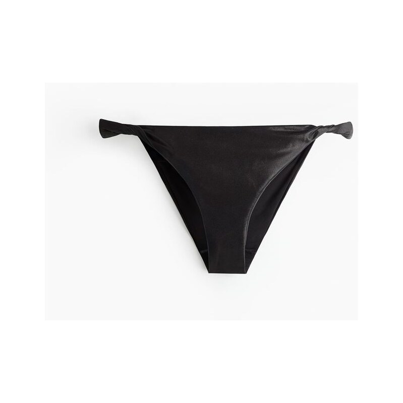 H&M - Bikinové kalhotky se stočenými detaily - černá 108137107